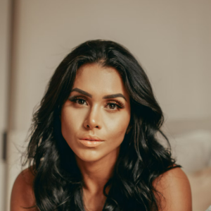 Woman with long dark hair